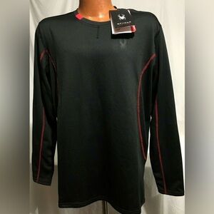 Black and red Spyder Active long sleeve shirt XL